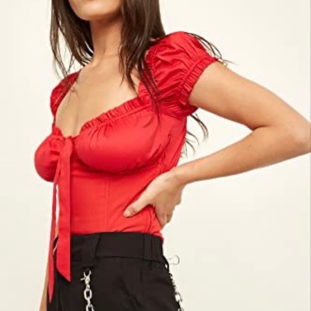 I Am Gia Red Naomi Top